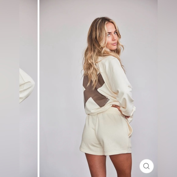 DARLIN' LIGHTWEIGHT CREWNECK & SHORTS IN IVORY SIZE XL - EXTRA LARGE - Picture 2 of 6